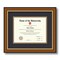 ArtToFrames 7x9 inch Diploma Frame - Framed with Black and Gold Mats, Comes with Regular Glass and Sawtooth Hanger for Wall Hanging (D-7x9)